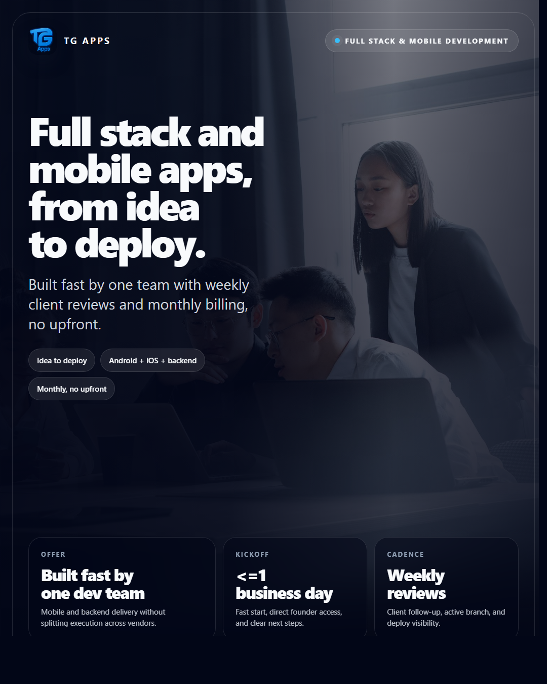 Tg Apps | Custom Software, Apps, CRM and AI